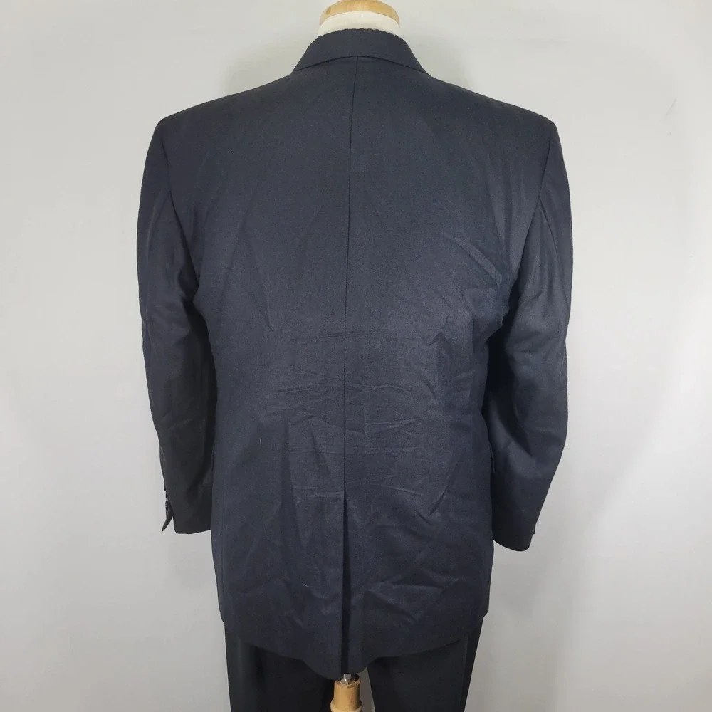 JOS A BANK 2B Signature Gold Men's Sport Coat Blazer Navy Silk Wool Cashmere 42S